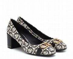           Women's Garda T Logo Pumps           Garda Jacquard Pumps In Black 