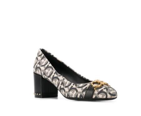 Ferragamo Women's Garda T Logo Pumps 