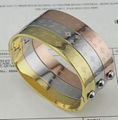 Louis Vuitton Empreinte Yellow Gold Bangle LV Empreinte bracelet 