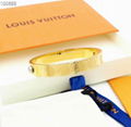 Louis Vuitton Gold Nanogram Cuff 