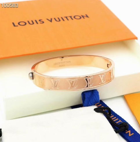 Louis Vuitton Gold Nanogram Cuff 
