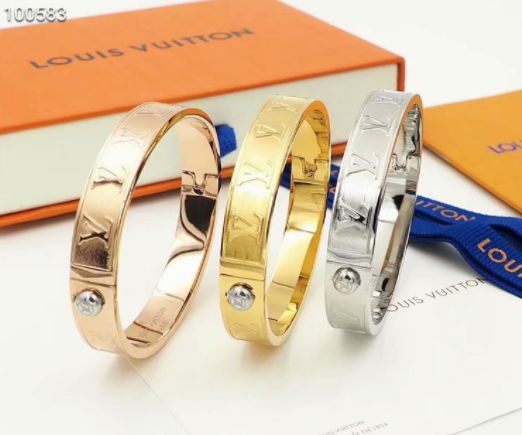 Louis Vuitton Gold Nanogram Cuff 