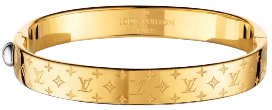 Louis Vuitton Gold Nanogram Cuff 