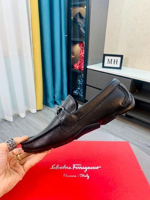 Cheap shoes Salvatore           Men's Parigi Embossed Leather Gancini Drivers  3
