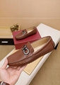 Salvatore Ferragamo Leather Drivers & Loafers  brown Men casual flats