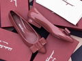 Salvatore           Women's Vivanappa Sella Pointed Toe Logo Bow Leather Flats 12