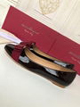 SALVATORE FERRAGAMO Women's Varina Ballet Flat Ladies Patent leather Bow Flats