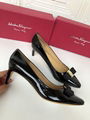 Salvatore Ferragamo Ladies Vara Bow Pointed-Toe Pump Shoe in Black women pumps