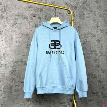            BB Logo Hoodie men cotton sweatshirt blue