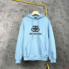            BB Logo Hoodie men cotton sweatshirt blue