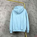 Balenciaga BB Logo Hoodie men cotton sweatshirt blue