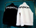 Balenciaga logo print fur jacket Women/men fur oversized jacket coats