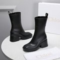       Betty logo embossed rubber boots       rain boots 12