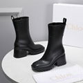 Chloe Betty logo embossed rubber boots Chloe rain boots