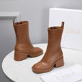 Chloe Betty logo embossed rubber boots Chloe rain boots