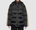 Men GG jacquard nylon padded coat Women down parka coat