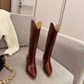 Isabel Marant leather Martin knee high boots