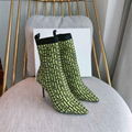 Balmain Skye logo detailed stretch knit ankle boots Balmain knit sock boots 7