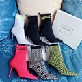 Balmain Skye logo detailed stretch knit ankle boots Balmain knit sock boots 1