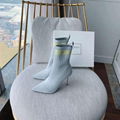 Balmain Skye logo detailed stretch knit ankle boots Balmain knit sock boots