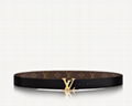 LV INITIALS 30 MM REVERSIBLE BELT Louis Vuitton Women Monogram Canvas belts