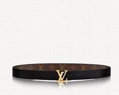 LV INITIALS 30 MM REVERSIBLE BELT Louis Vuitton Women Monogram Canvas belts