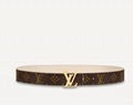 LV INITIALS 30 MM REVERSIBLE BELT Louis Vuitton Women Monogram Canvas belts