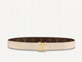 LV INITIALS 30 MM REVERSIBLE BELT Louis Vuitton Women Monogram Canvas belts