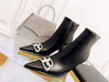            logo leather High Heel Boots Ladies ankle boots 3