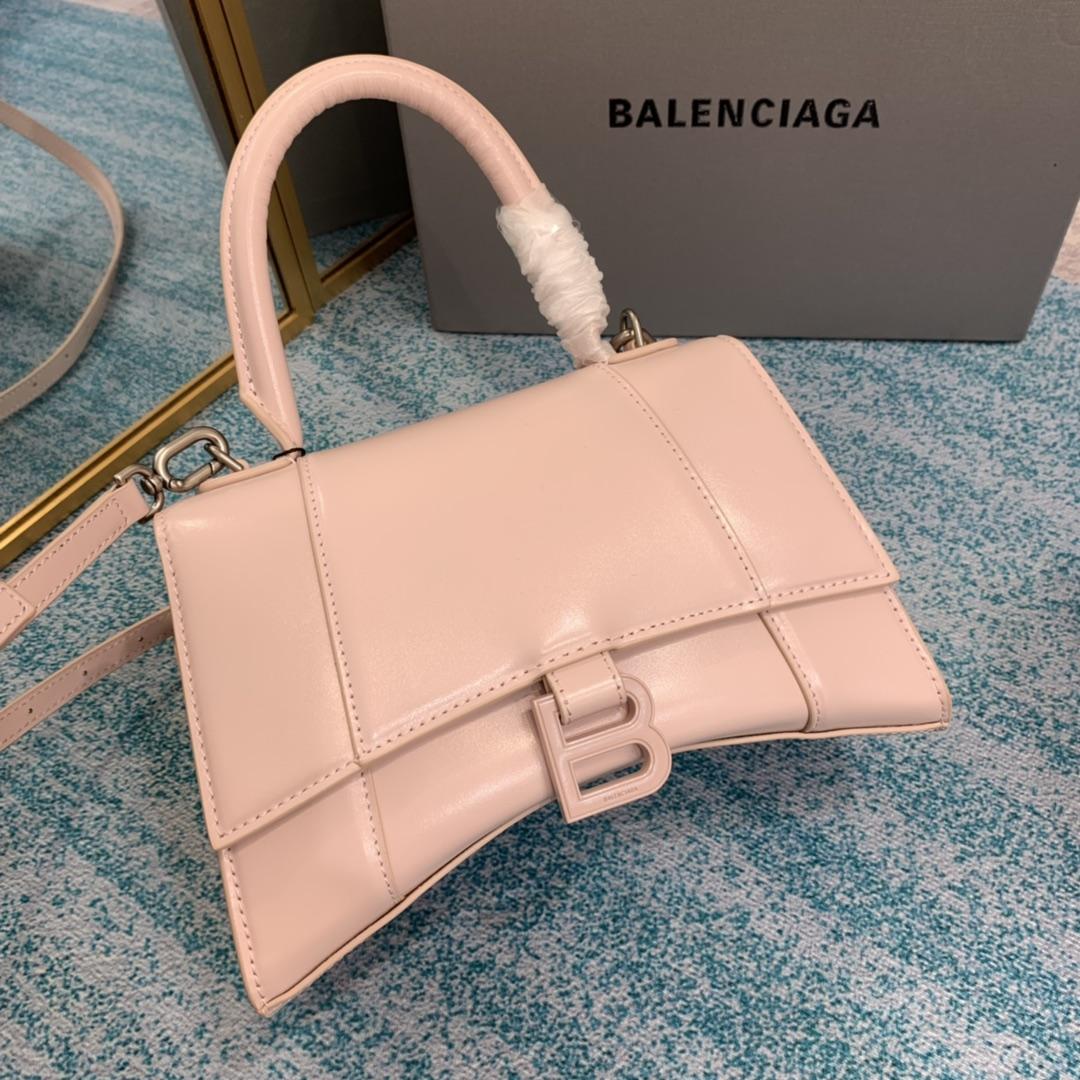 BALENCIAGA Hourglass Small leather tote