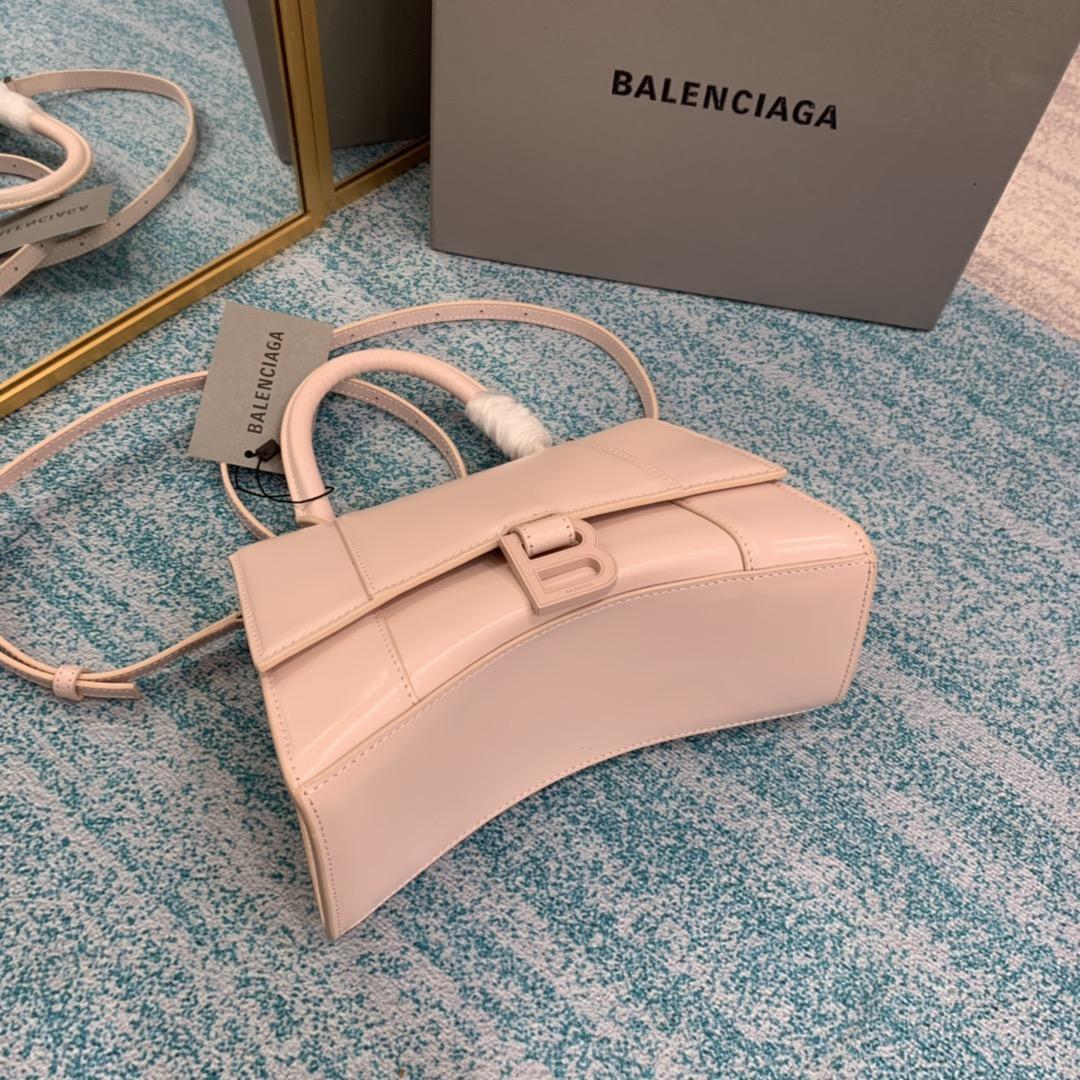 BALENCIAGA Hourglass Small leather tote