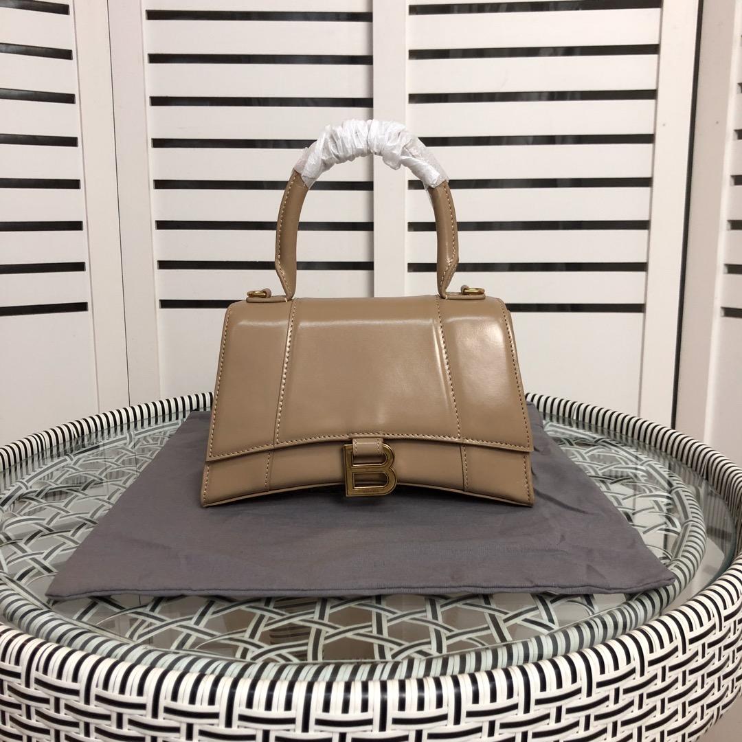 BALENCIAGA Hourglass Small leather tote