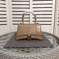            Hourglass Small leather tote Women's Hourglass top handle small bag