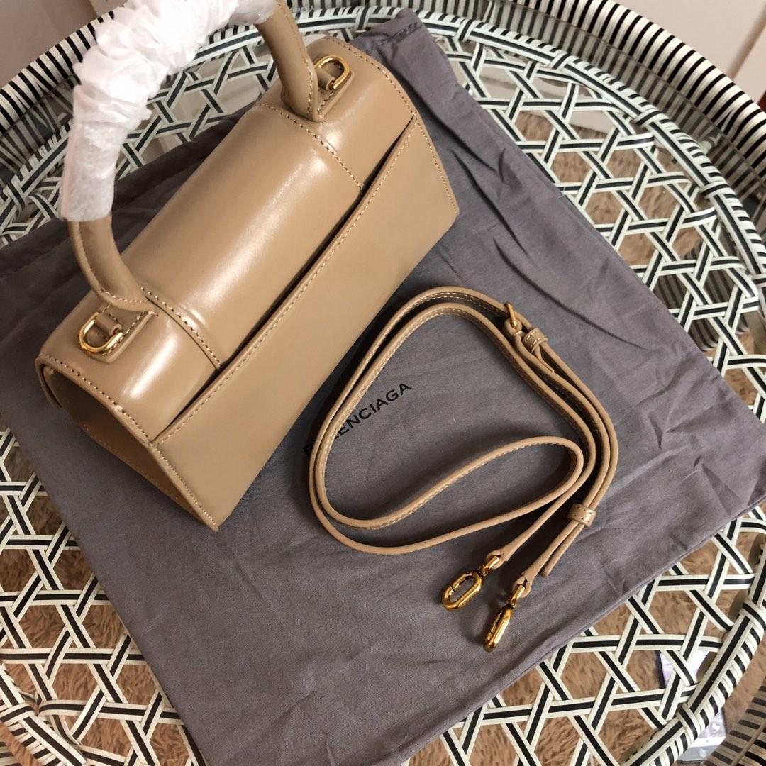 BALENCIAGA Hourglass Small leather tote