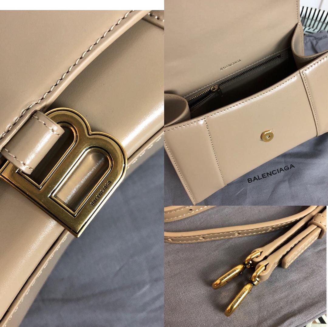 BALENCIAGA Hourglass Small leather tote