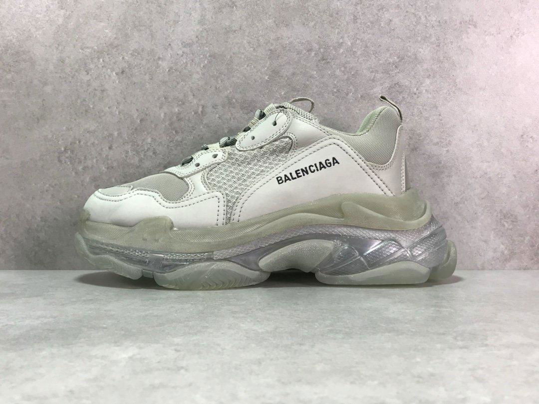 Triple S Mesh & Leather Clear sole Sneaker Fashion Triple s Trainers -  Triple S shoes (China Trading Company) - Men's Shoes - Shoes Products