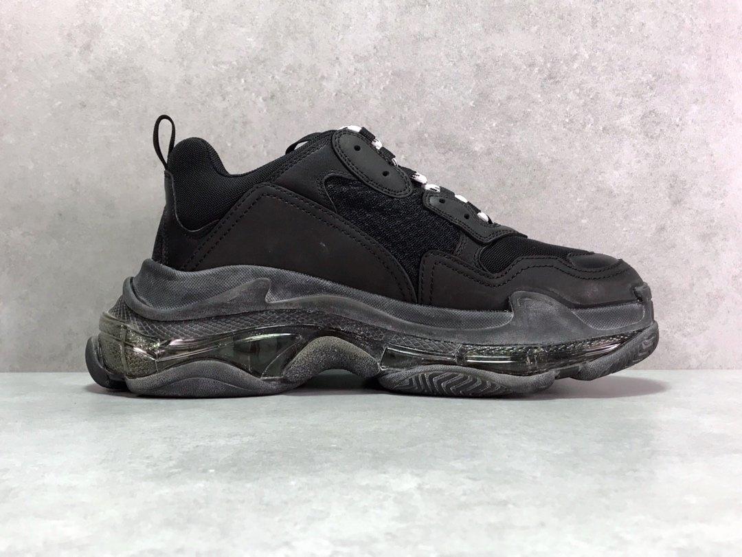 Balenciaga Triple S Mesh & Leather Clear sole Sneaker