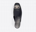 BALENCIAGA Cosy BB leather slippers Cosy Bb Leather Mules black smooth calfskin