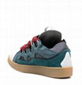 Lanvin Curb Lace-Up Skate Sneakers Lanvin leather and suede shoes 2