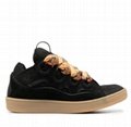 Lanvin Curb Lace-Up Skate Sneakers Lanvin leather and suede shoes 5