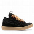 Lanvin Curb Lace-Up Skate Sneakers Lanvin leather and suede shoes