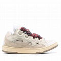 Lanvin Curb Lace-Up Skate Sneakers Lanvin leather and suede shoes 14