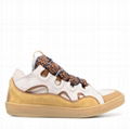 Lanvin Curb Lace-Up Skate Sneakers Lanvin leather and suede shoes