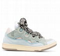 Lanvin Curb Lace-Up Skate Sneakers Lanvin leather and suede shoes