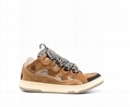 Lanvin Curb Lace-Up Skate Sneakers Lanvin leather and suede shoes