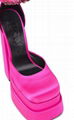 VERSACE Medusa Aevitas 155mm Platform Pumps In Deep Fuchsia Ladies ankle pumps 