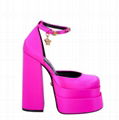 VERSACE Medusa Aevitas 155mm Platform Pumps In Deep Fuchsia Ladies ankle pumps 