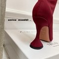 Amina Muaddi Satin Bow over knee Heel boots 18