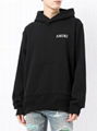 AMIRI cherub-print logo hoodie Men AMIRI black hood with angel 