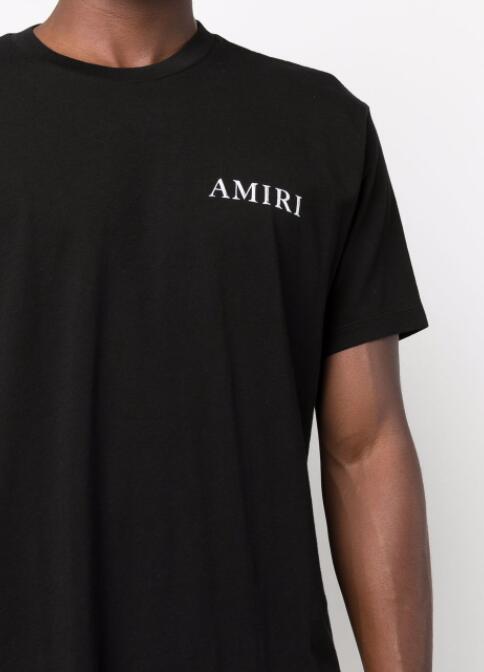 AMIRI cherub graphic-print T-shirt Men cheap black tee shirts  2